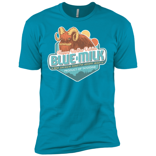 T-Shirts Turquoise / X-Small Blue Milk Men's Premium T-Shirt