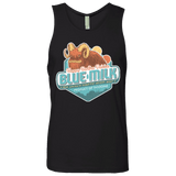 T-Shirts Black / S Blue Milk Men's Premium Tank Top