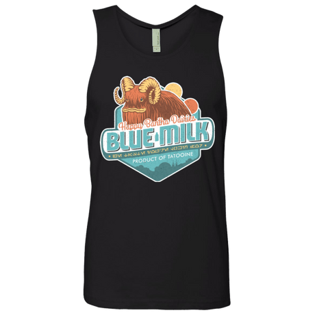 T-Shirts Black / S Blue Milk Men's Premium Tank Top