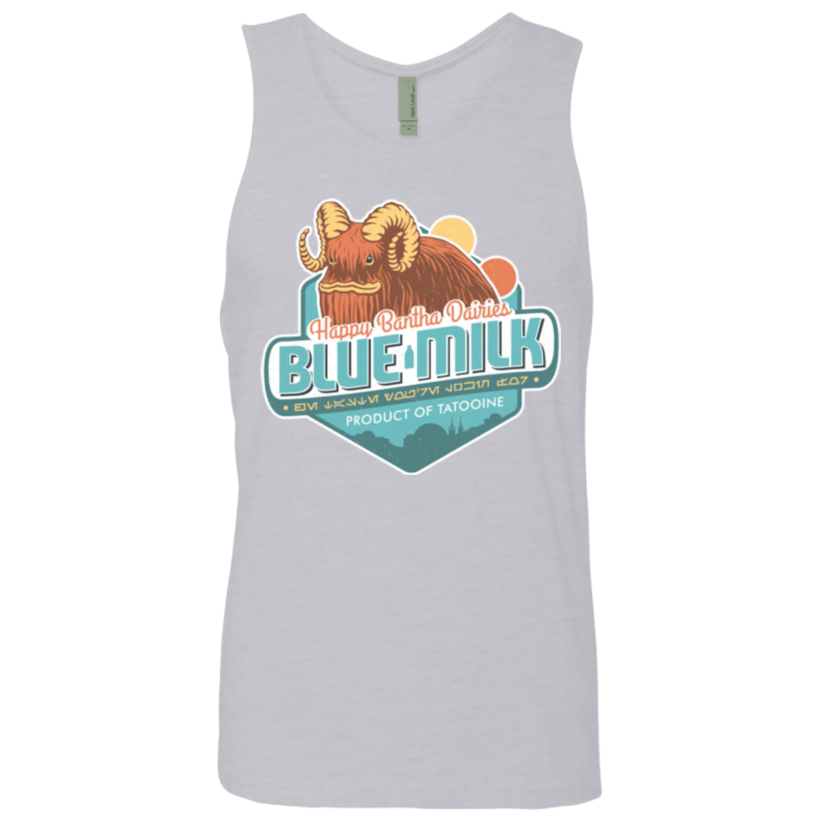 T-Shirts Heather Grey / S Blue Milk Men's Premium Tank Top