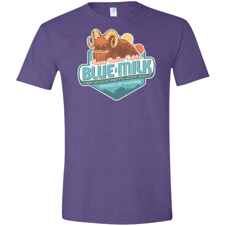 T-Shirts Heather Purple / S Blue Milk Men's Semi-Fitted Softstyle