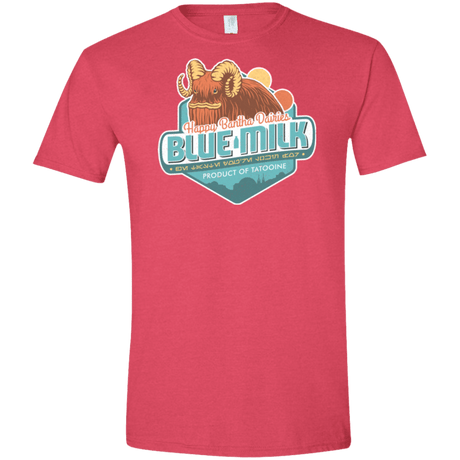 T-Shirts Heather Red / S Blue Milk Men's Semi-Fitted Softstyle