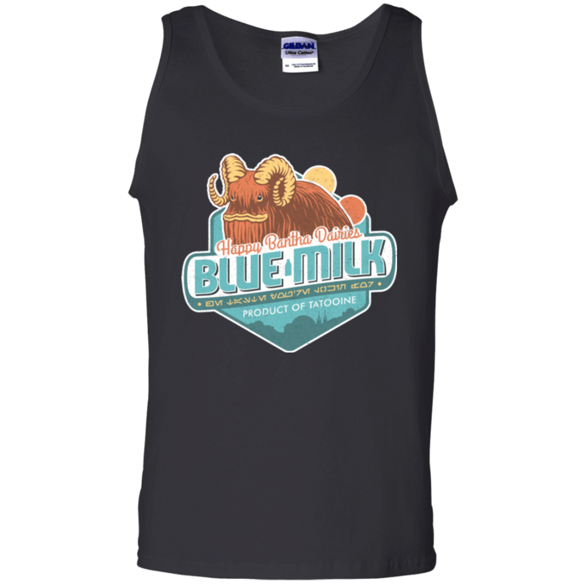 T-Shirts Black / S Blue Milk Men's Tank Top