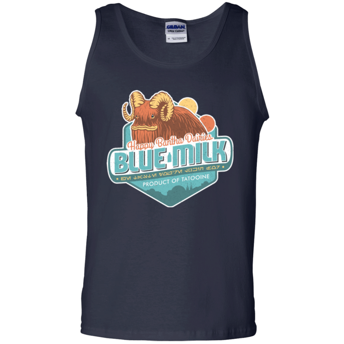 T-Shirts Navy / S Blue Milk Men's Tank Top