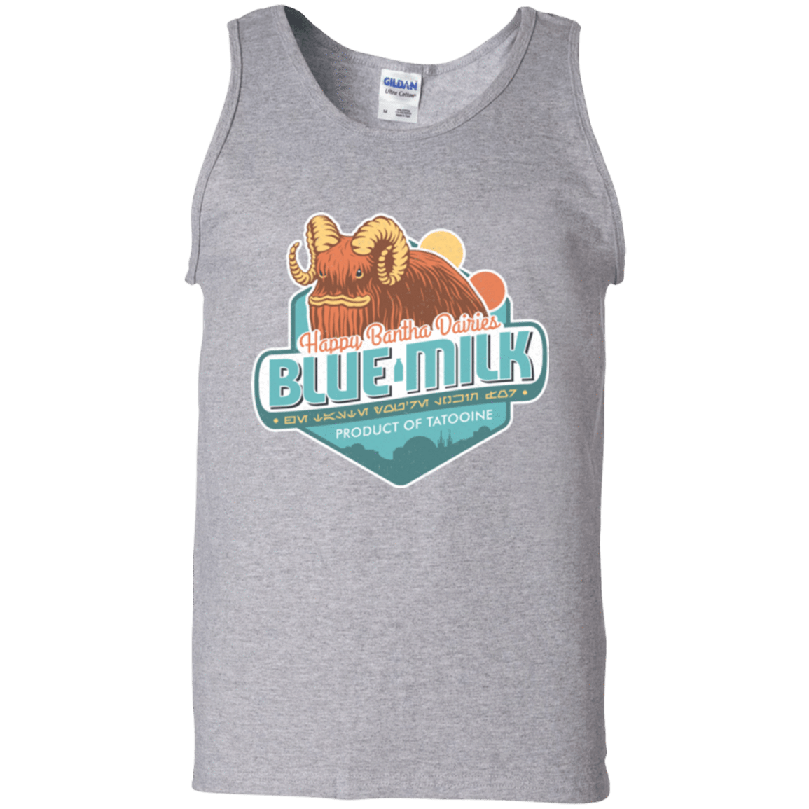 T-Shirts Sport Grey / S Blue Milk Men's Tank Top