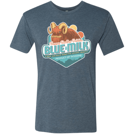 T-Shirts Indigo / S Blue Milk Men's Triblend T-Shirt