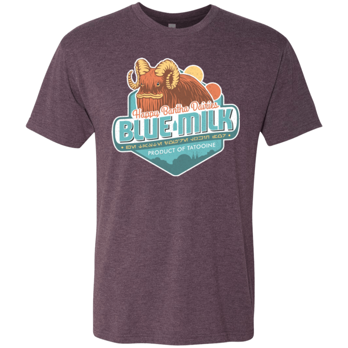 T-Shirts Vintage Purple / S Blue Milk Men's Triblend T-Shirt