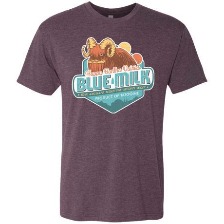 T-Shirts Vintage Purple / S Blue Milk Men's Triblend T-Shirt