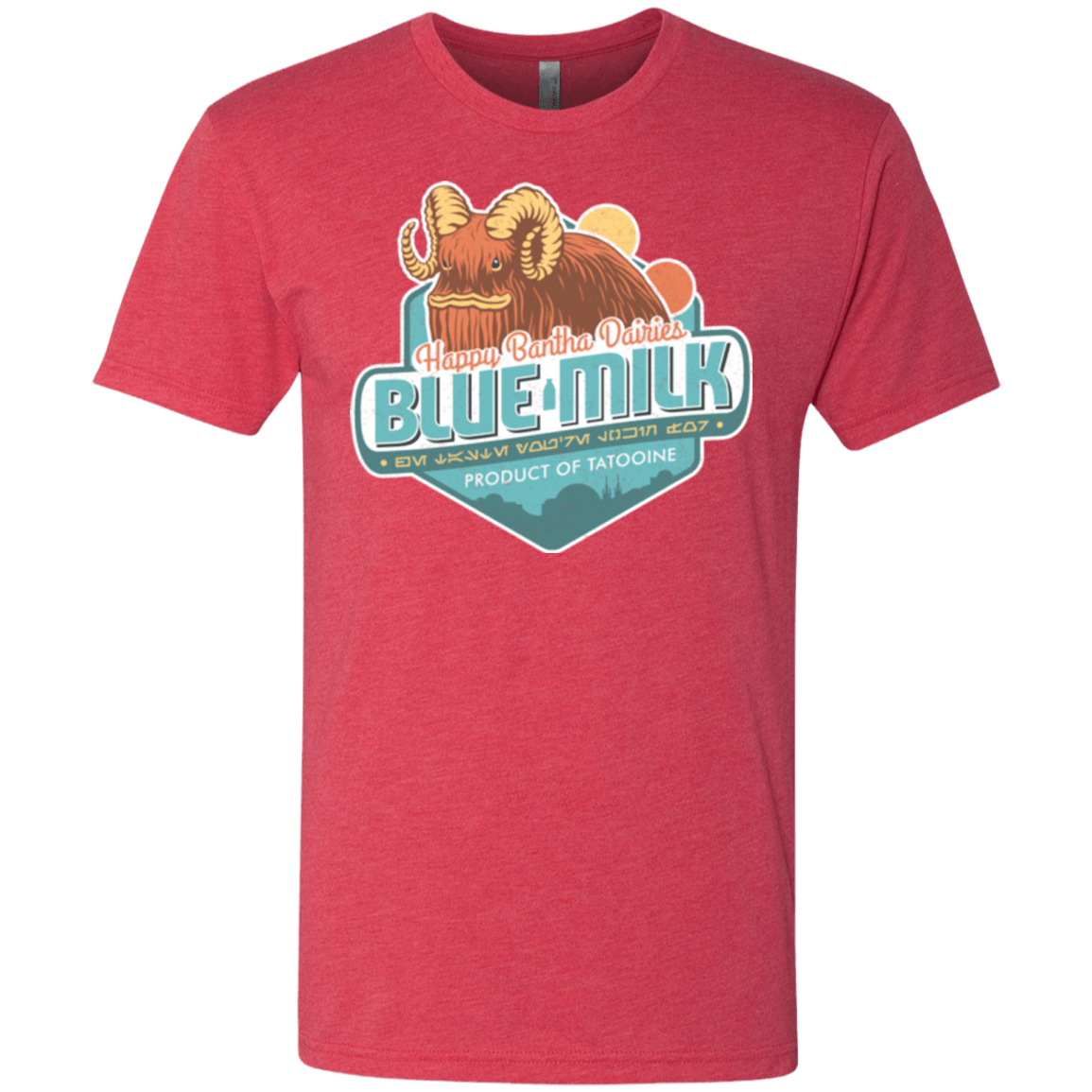 T-Shirts Vintage Red / S Blue Milk Men's Triblend T-Shirt