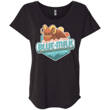 T-Shirts Vintage Black / X-Small Blue Milk Triblend Dolman Sleeve