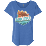 T-Shirts Vintage Royal / X-Small Blue Milk Triblend Dolman Sleeve