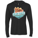 T-Shirts Vintage Black / X-Small Blue Milk Triblend Long Sleeve Hoodie Tee