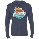 T-Shirts Vintage Navy / X-Small Blue Milk Triblend Long Sleeve Hoodie Tee