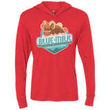 T-Shirts Vintage Red / X-Small Blue Milk Triblend Long Sleeve Hoodie Tee