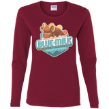 T-Shirts Cardinal / S Blue Milk Women's Long Sleeve T-Shirt