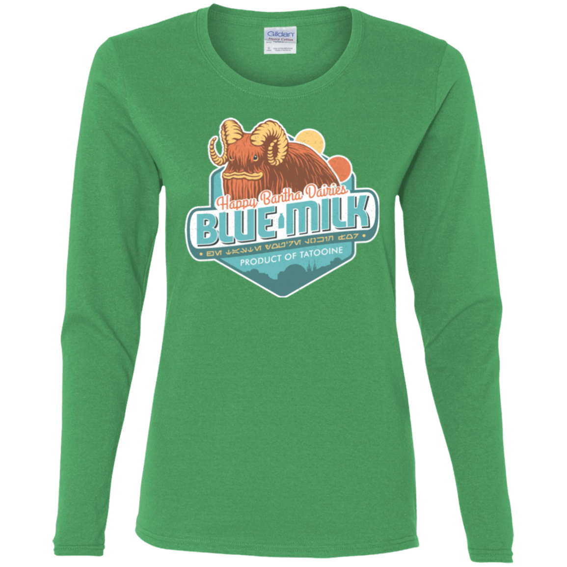T-Shirts Irish Green / S Blue Milk Women's Long Sleeve T-Shirt