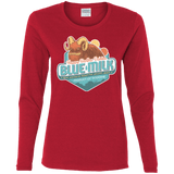 T-Shirts Red / S Blue Milk Women's Long Sleeve T-Shirt