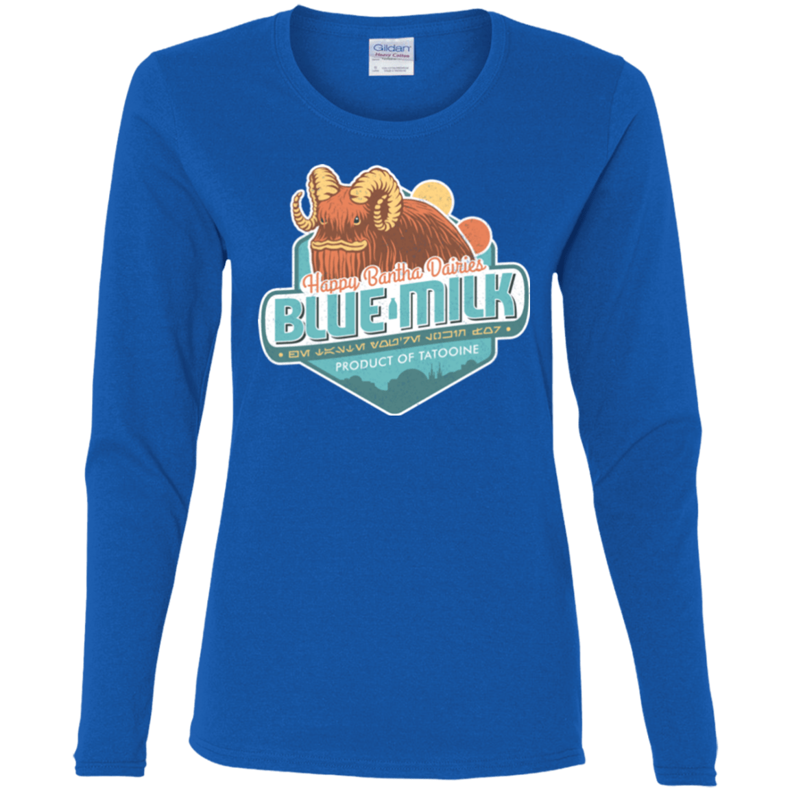 T-Shirts Royal / S Blue Milk Women's Long Sleeve T-Shirt