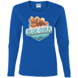 T-Shirts Royal / S Blue Milk Women's Long Sleeve T-Shirt