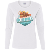 T-Shirts White / S Blue Milk Women's Long Sleeve T-Shirt