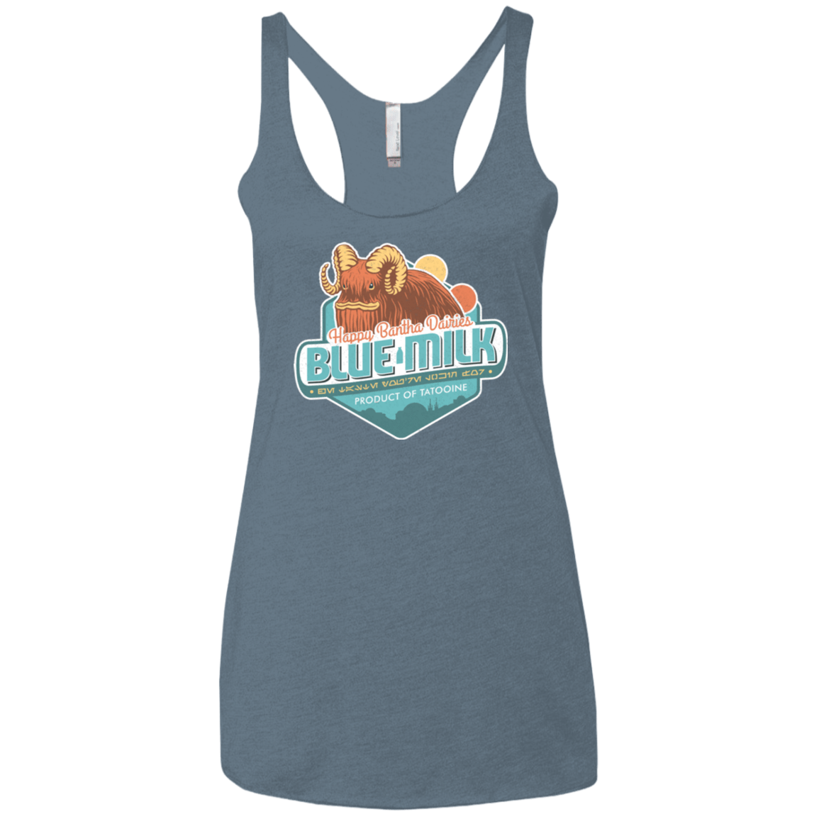 T-Shirts Indigo / X-Small Blue Milk Women's Triblend Racerback Tank