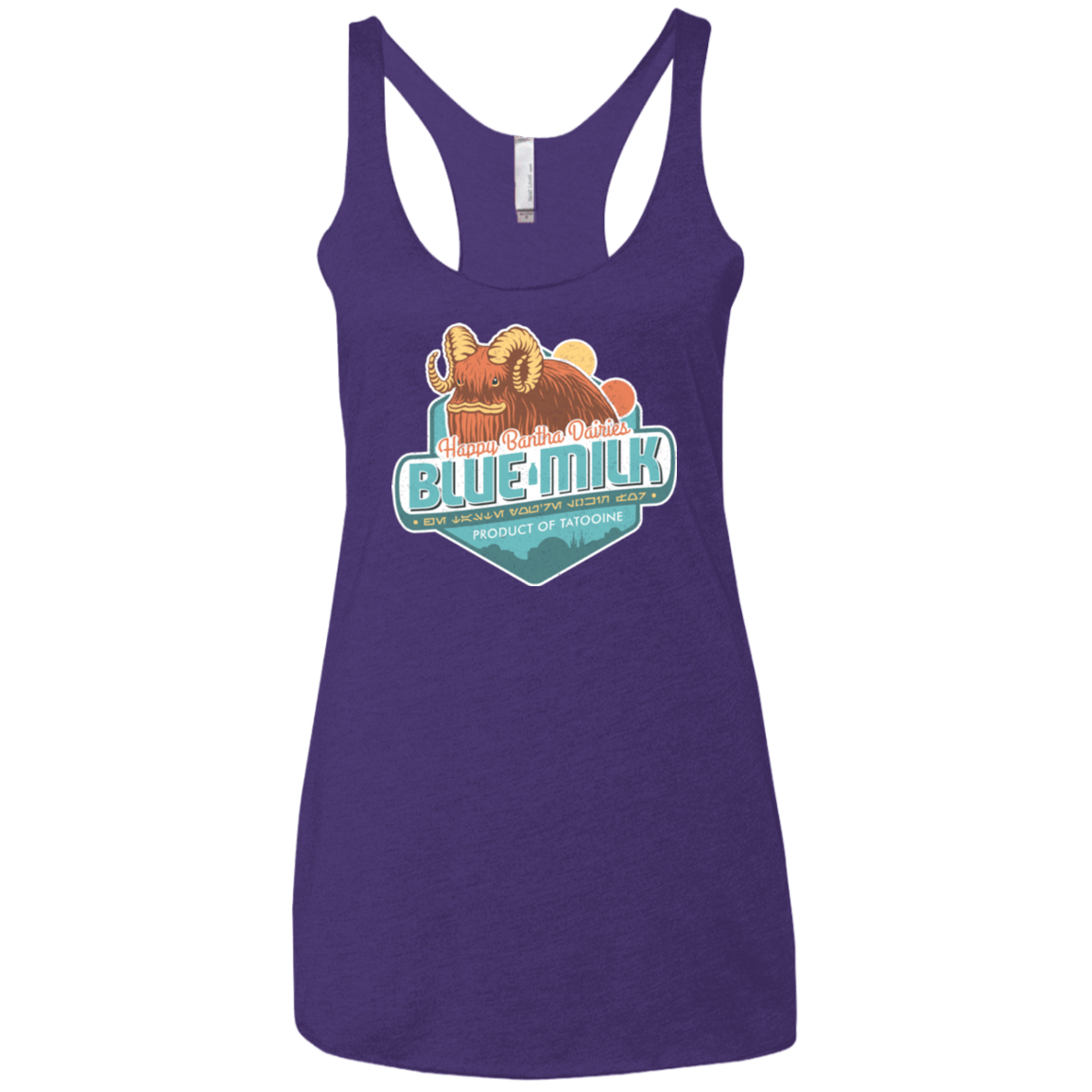 T-Shirts Purple Rush / X-Small Blue Milk Women's Triblend Racerback Tank