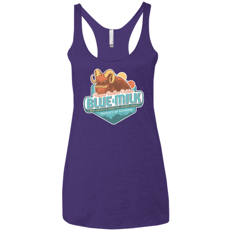 T-Shirts Purple Rush / X-Small Blue Milk Women's Triblend Racerback Tank
