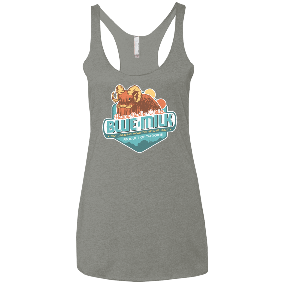 T-Shirts Venetian Grey / X-Small Blue Milk Women's Triblend Racerback Tank