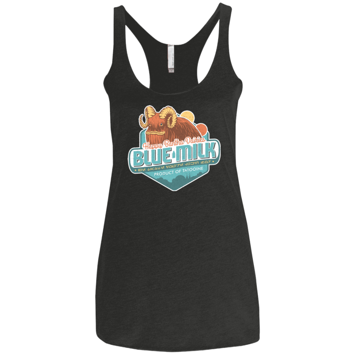 T-Shirts Vintage Black / X-Small Blue Milk Women's Triblend Racerback Tank