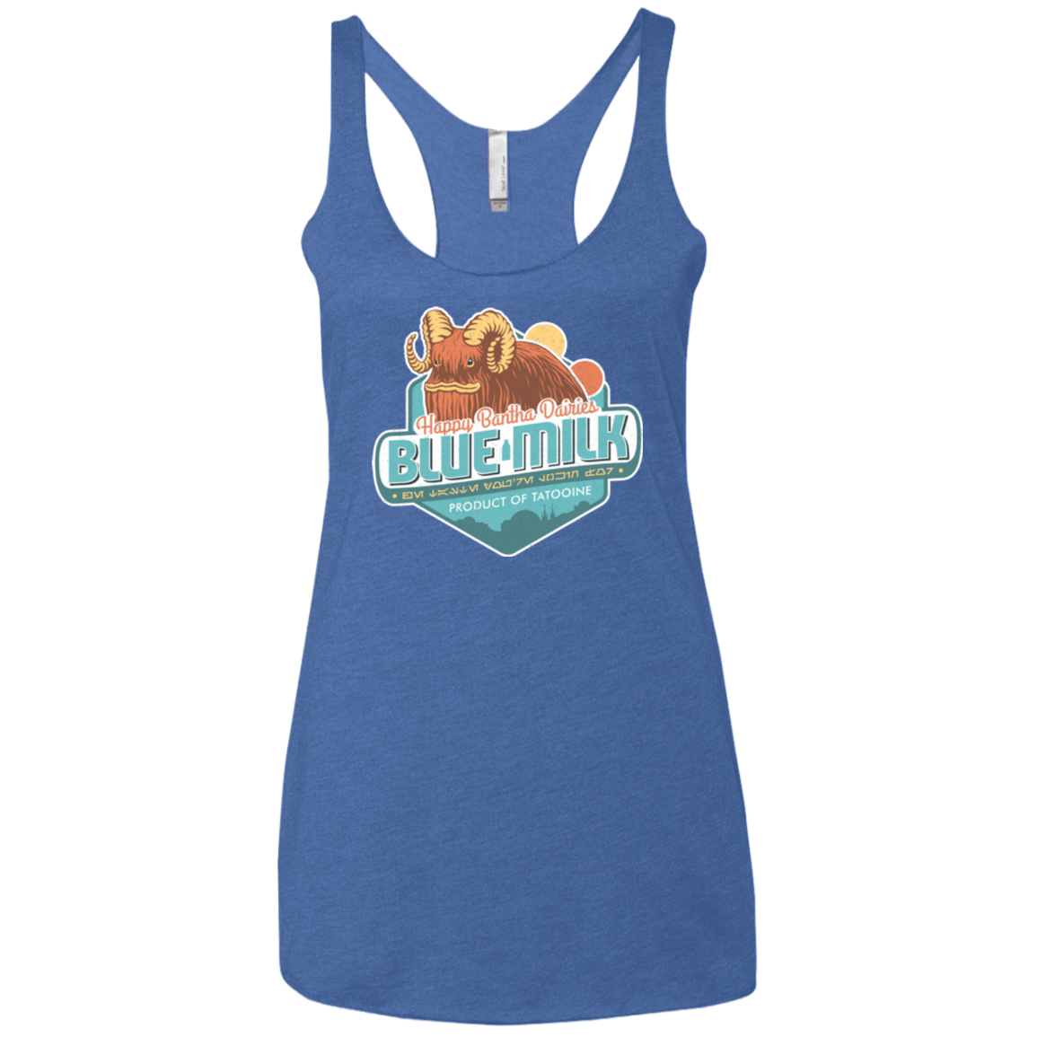 T-Shirts Vintage Royal / X-Small Blue Milk Women's Triblend Racerback Tank