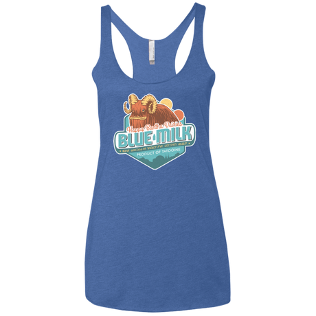 T-Shirts Vintage Royal / X-Small Blue Milk Women's Triblend Racerback Tank