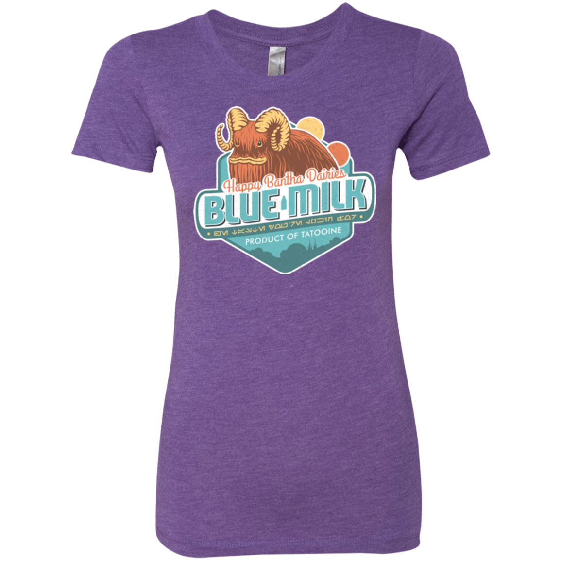 T-Shirts Purple Rush / S Blue Milk Women's Triblend T-Shirt