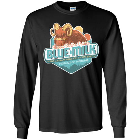 T-Shirts Black / YS Blue Milk Youth Long Sleeve T-Shirt