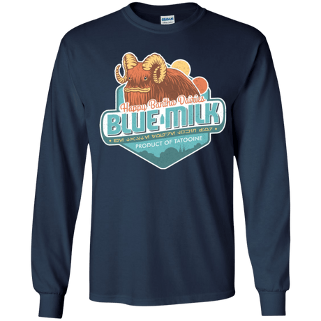 T-Shirts Navy / YS Blue Milk Youth Long Sleeve T-Shirt