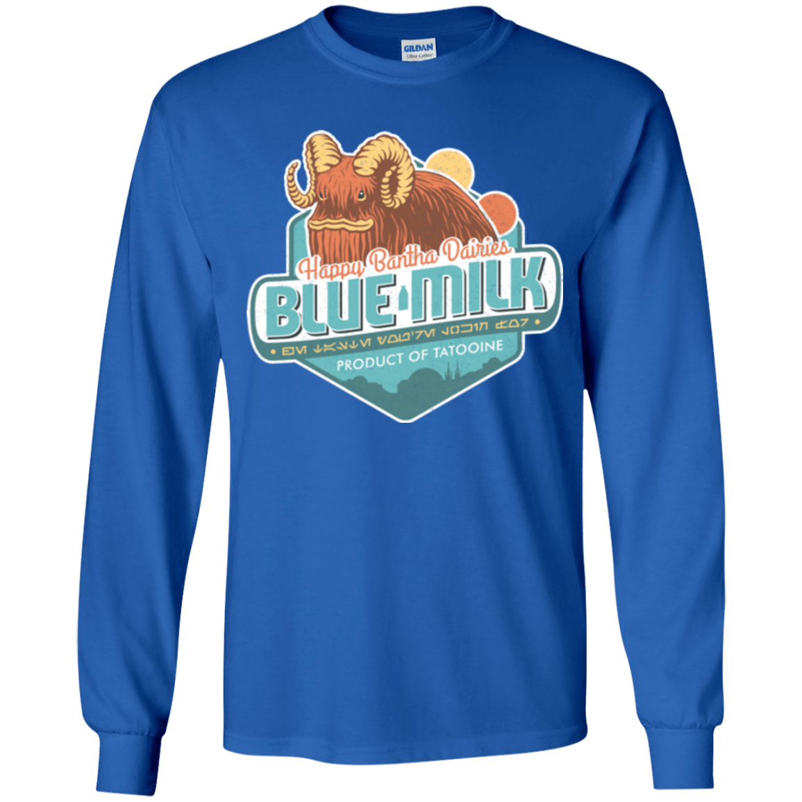 T-Shirts Royal / YS Blue Milk Youth Long Sleeve T-Shirt