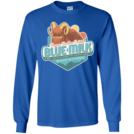 T-Shirts Royal / YS Blue Milk Youth Long Sleeve T-Shirt