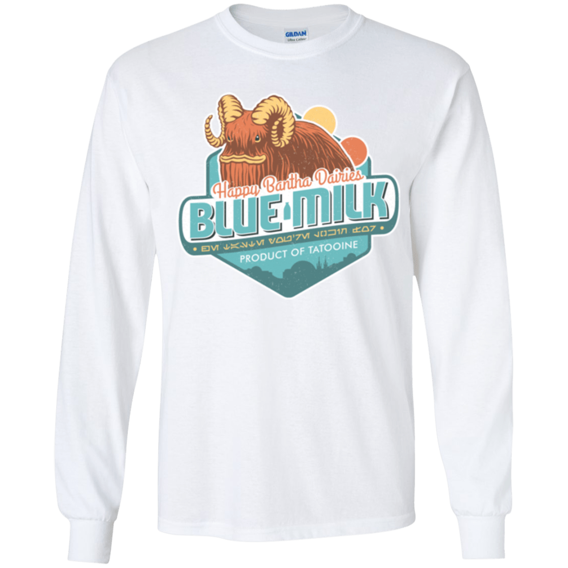 T-Shirts White / YS Blue Milk Youth Long Sleeve T-Shirt