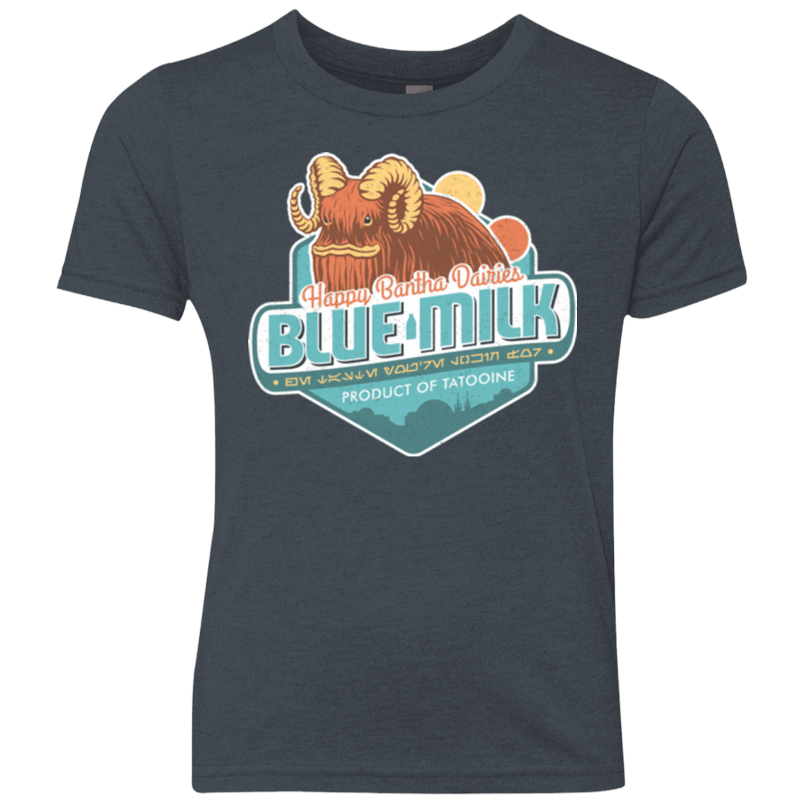 T-Shirts Vintage Navy / YXS Blue Milk Youth Triblend T-Shirt