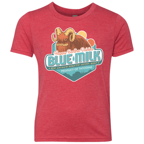 T-Shirts Vintage Red / YXS Blue Milk Youth Triblend T-Shirt
