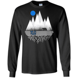 T-Shirts Black / S Blue Moon Men's Long Sleeve T-Shirt