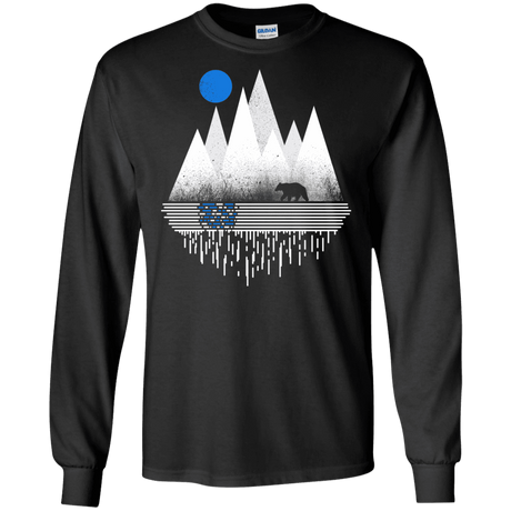 T-Shirts Black / S Blue Moon Men's Long Sleeve T-Shirt