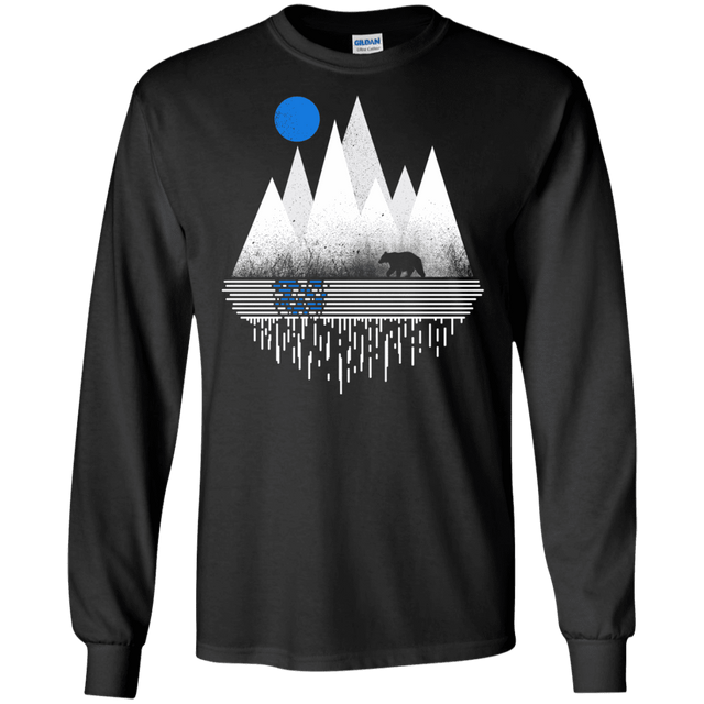 T-Shirts Black / S Blue Moon Men's Long Sleeve T-Shirt