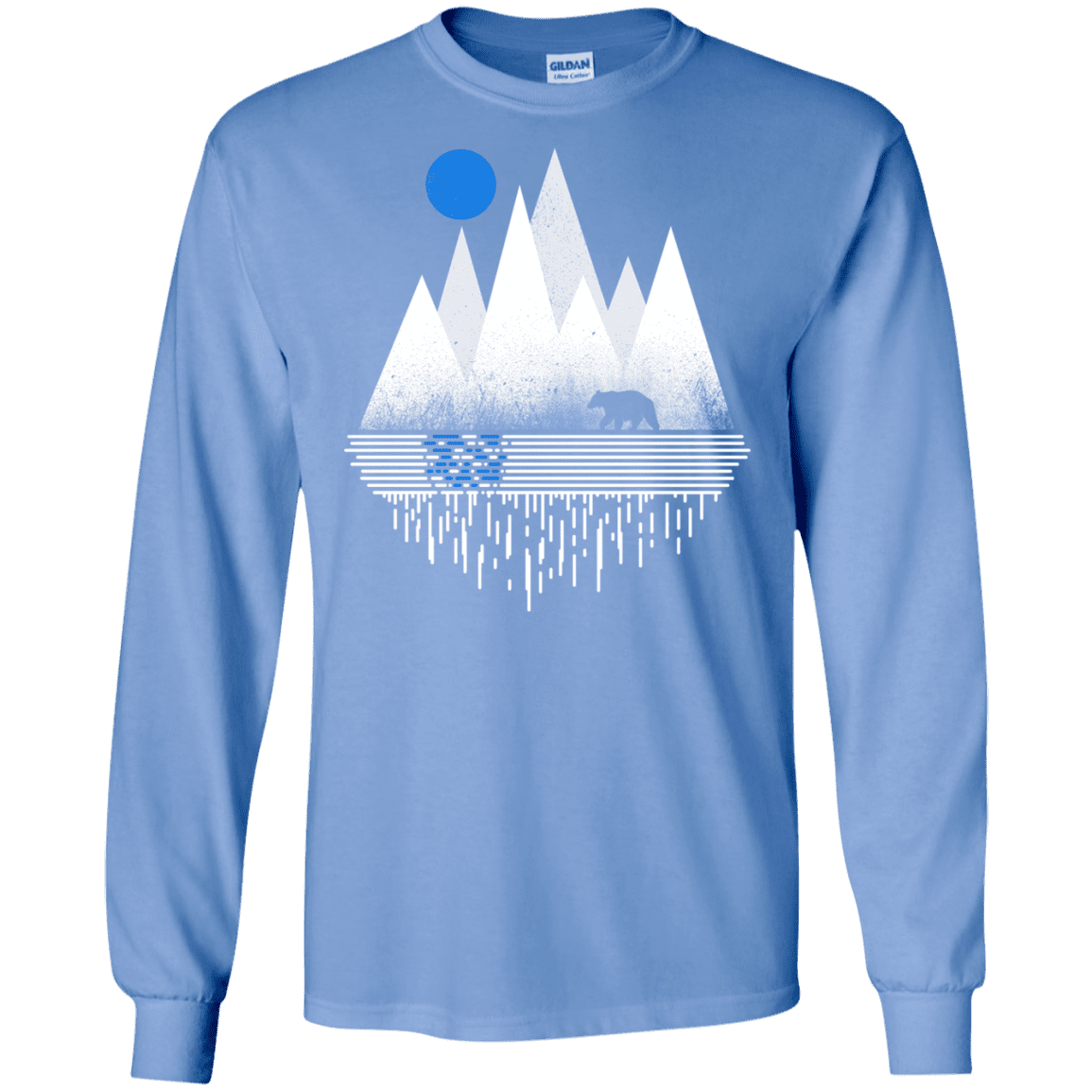 T-Shirts Carolina Blue / S Blue Moon Men's Long Sleeve T-Shirt