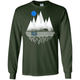 T-Shirts Forest Green / S Blue Moon Men's Long Sleeve T-Shirt