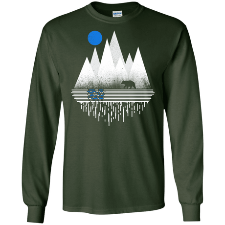 T-Shirts Forest Green / S Blue Moon Men's Long Sleeve T-Shirt