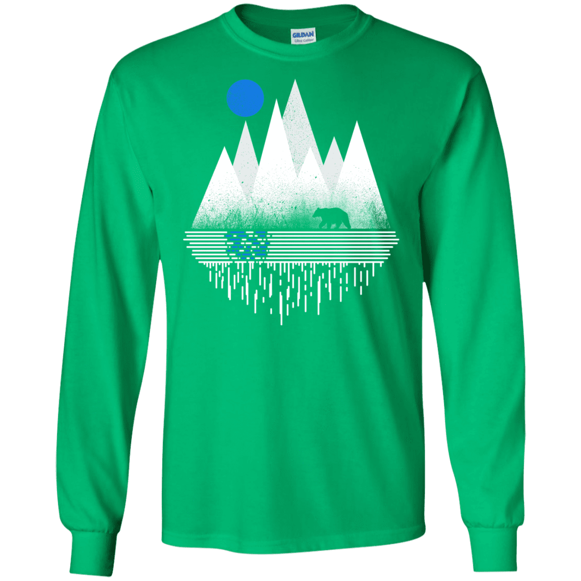 T-Shirts Irish Green / S Blue Moon Men's Long Sleeve T-Shirt