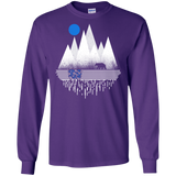 T-Shirts Purple / S Blue Moon Men's Long Sleeve T-Shirt