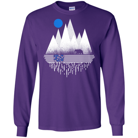 T-Shirts Purple / S Blue Moon Men's Long Sleeve T-Shirt