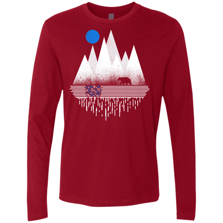 T-Shirts Cardinal / S Blue Moon Men's Premium Long Sleeve