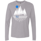 T-Shirts Heather Grey / S Blue Moon Men's Premium Long Sleeve
